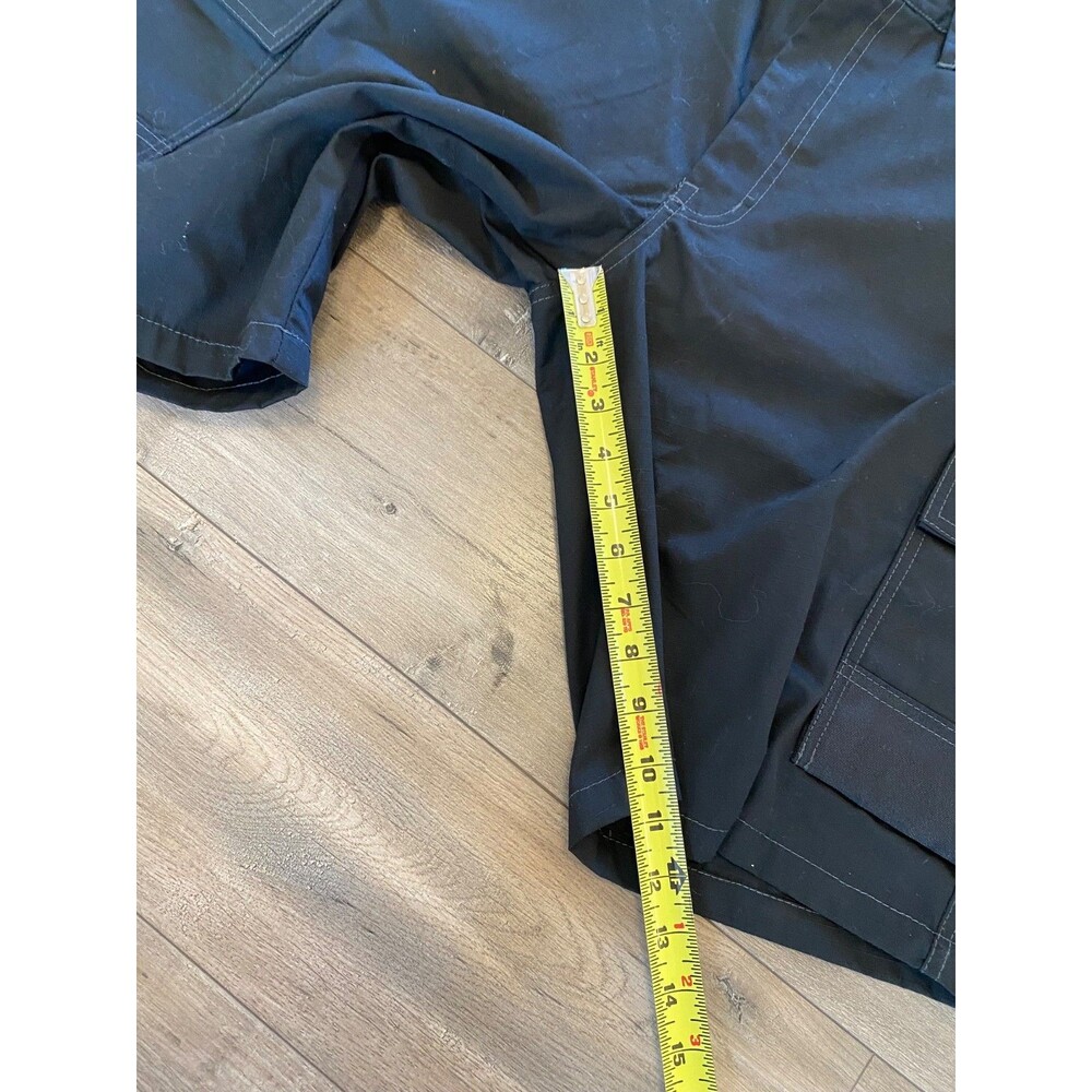 DeWalt Ripstop Work Shorts Mens 38X11 Black Cargo Logo Canvas DXWW50026 - Picture 6 of 9